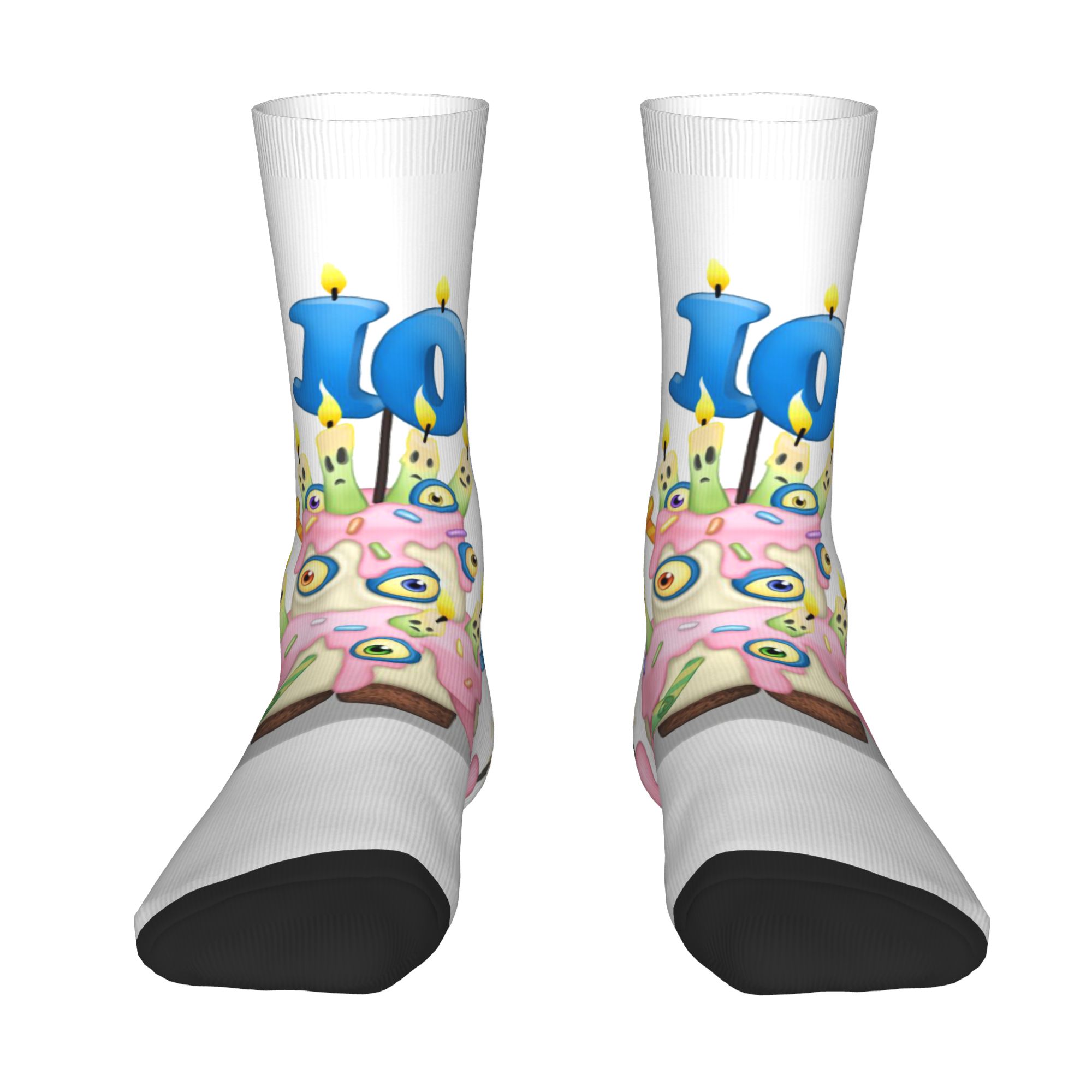 Dress Sock Men - Chaussettes personnalisées My S-Singing Cartoon Monsters