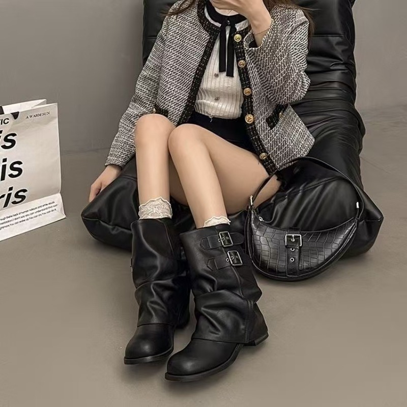 Bottes mi-mollet noires pour f - No Show Sock Women avis et prix